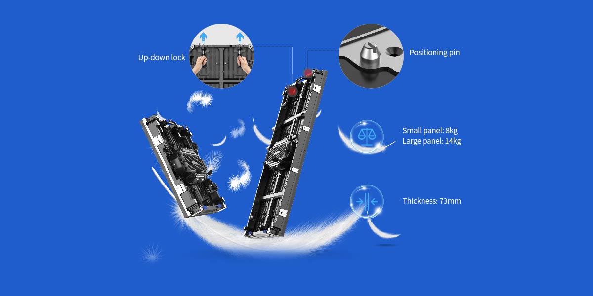 rental led wall panel Fast Installation 