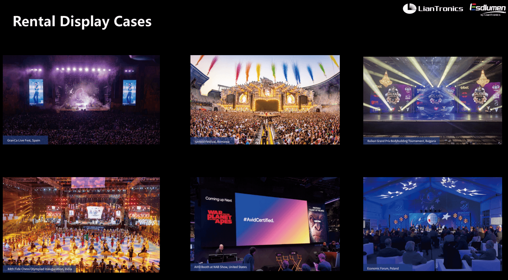 Rental LED Display Cases